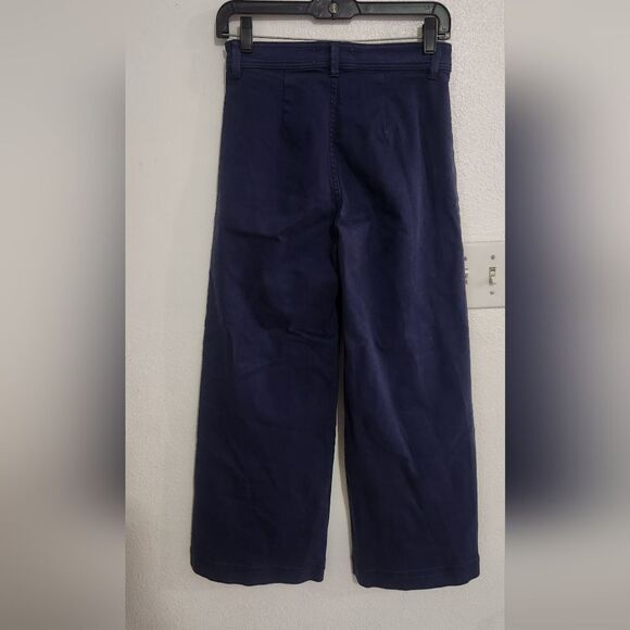 Everlane The Utility Wide Leg Pant in Navy Size 00 - Picture 4 of 13